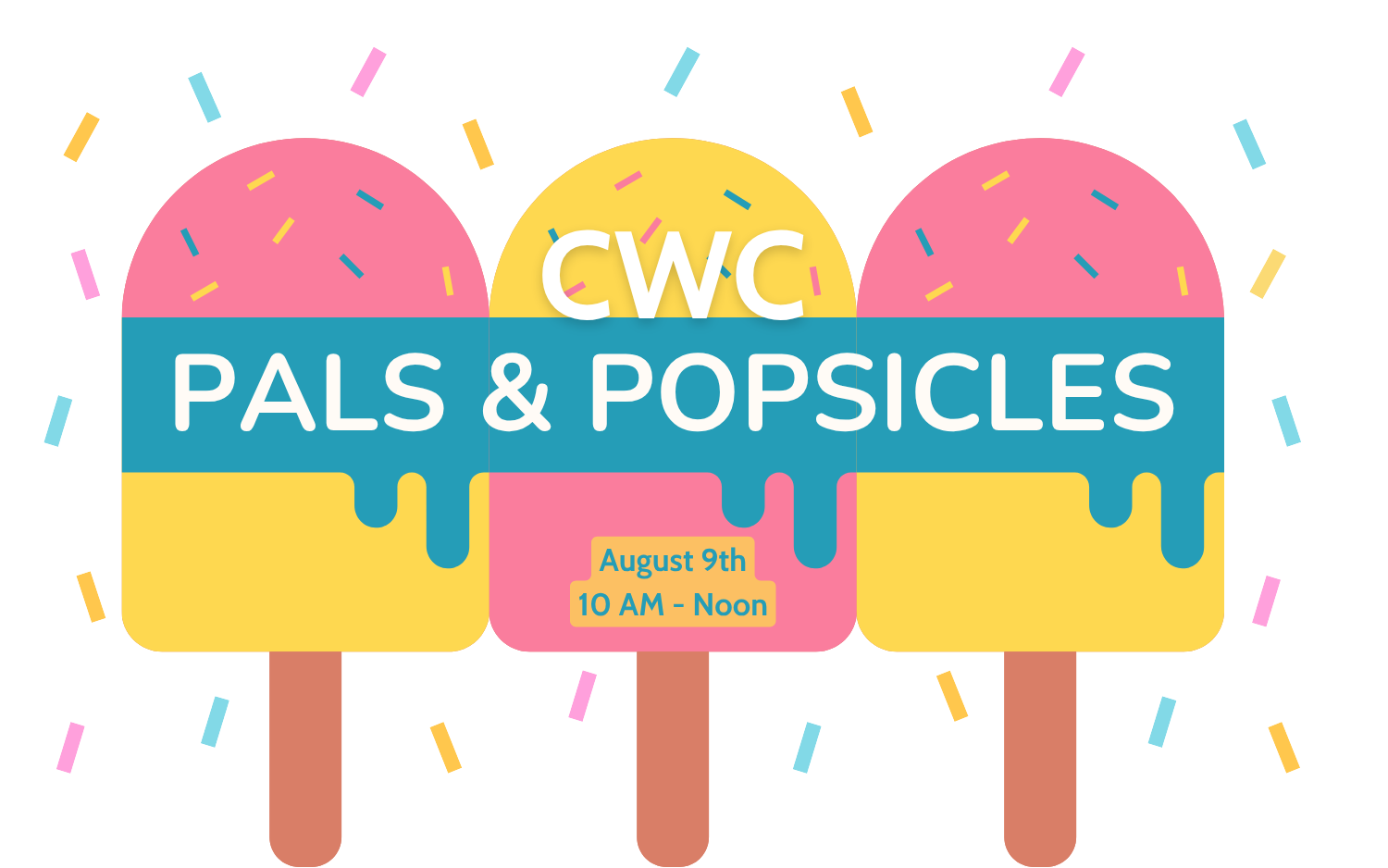 Colorful popsicles with 